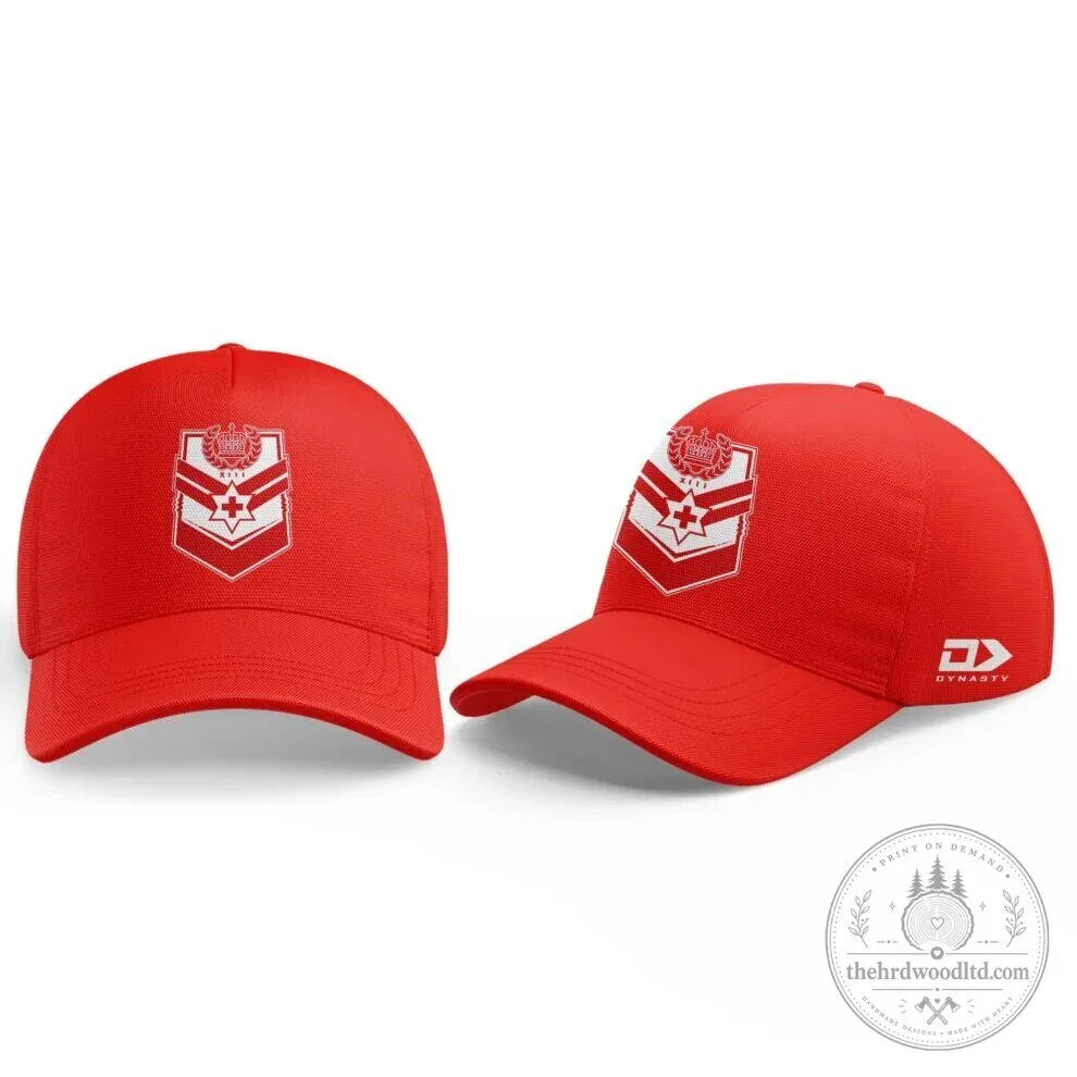 Tonga Rugby League Red and White Tracksuit Hoodie with Crest 3 Tonga Rugby League Red and White Tracksuit Hoodie with Crest