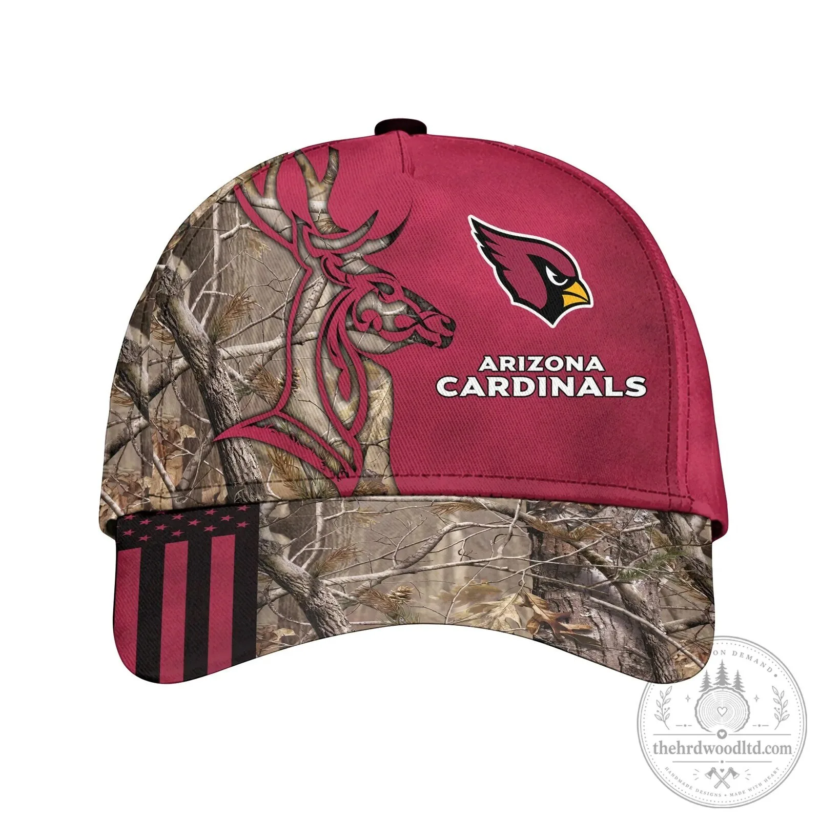 Baseball Cap Hat with Arizona Cardinals Camouflage for Deer Hunting