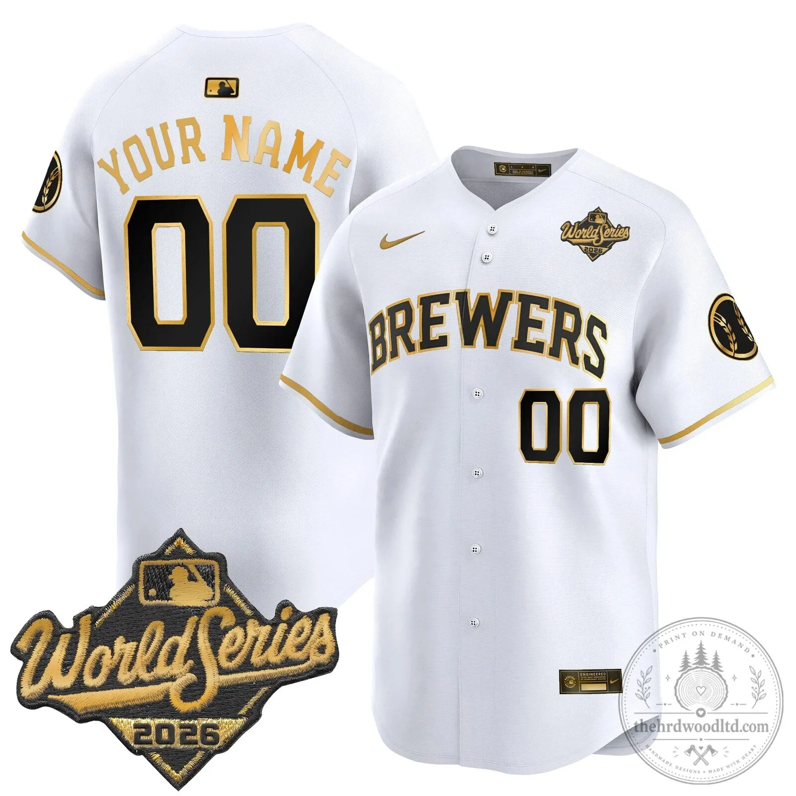 Milwaukee Brewers World Series 2026 Custom Baseball Jersey