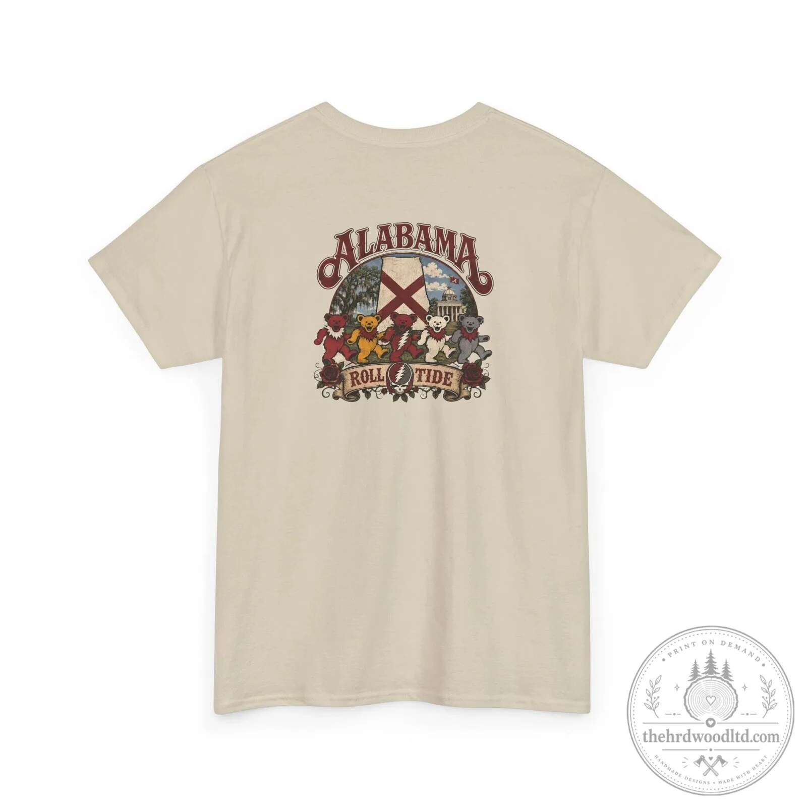 Alabama Roll Tide Dancing Bears College Football Team Fan T-Shirt