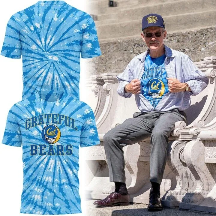 Grateful Dead Cal Football Bears Tie-Dye T-Shirt