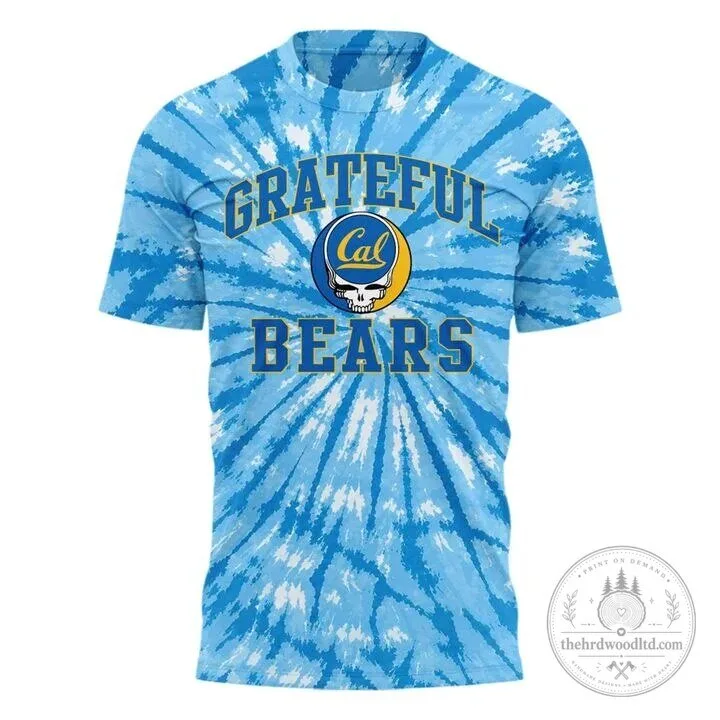 Grateful Dead Cal Football Bears Tie-Dye T-Shirt 4 Grateful Dead Cal Football Bears Tie-Dye T-Shirt