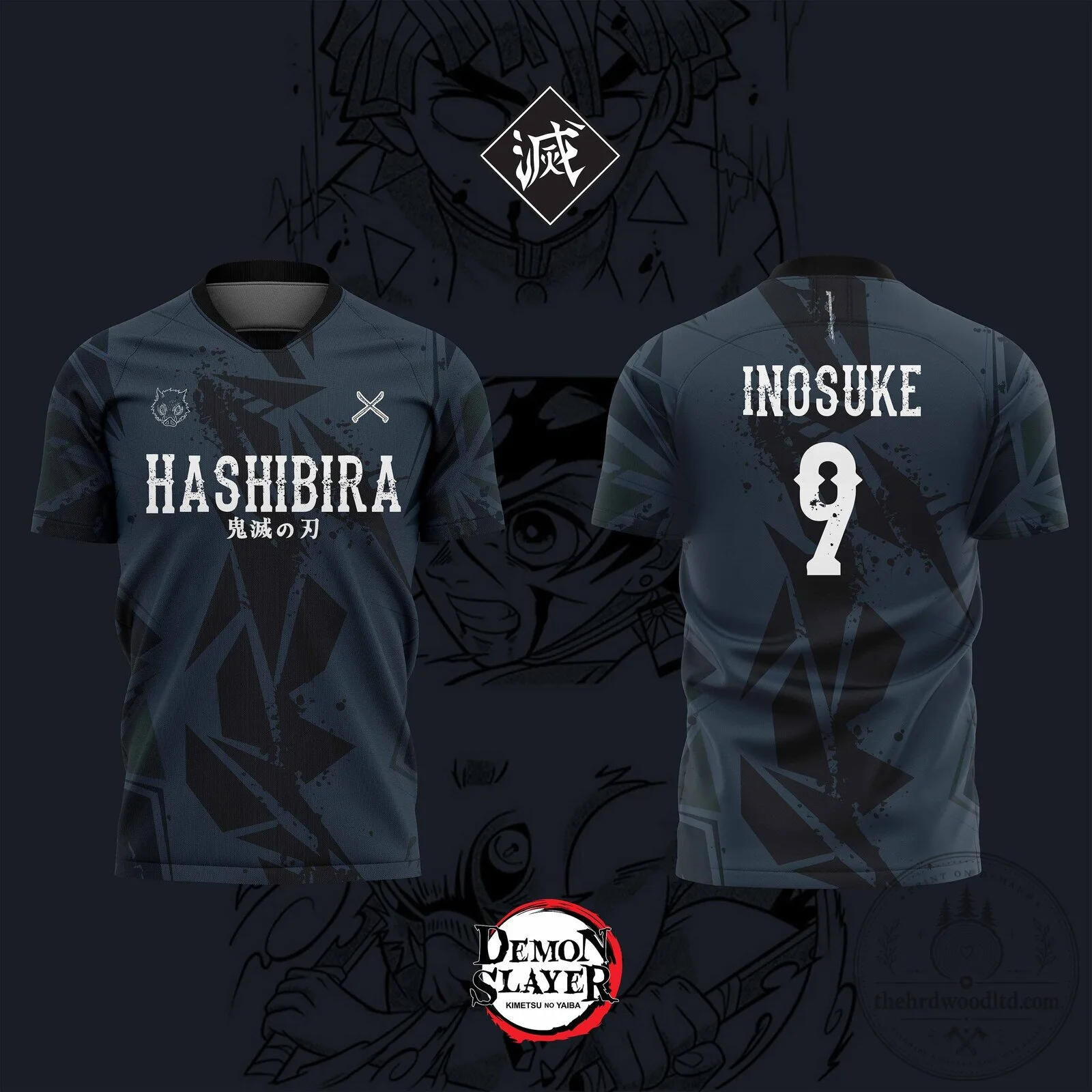 Demon Slayer Inosuke Hashibira Anime Soccer Jersey