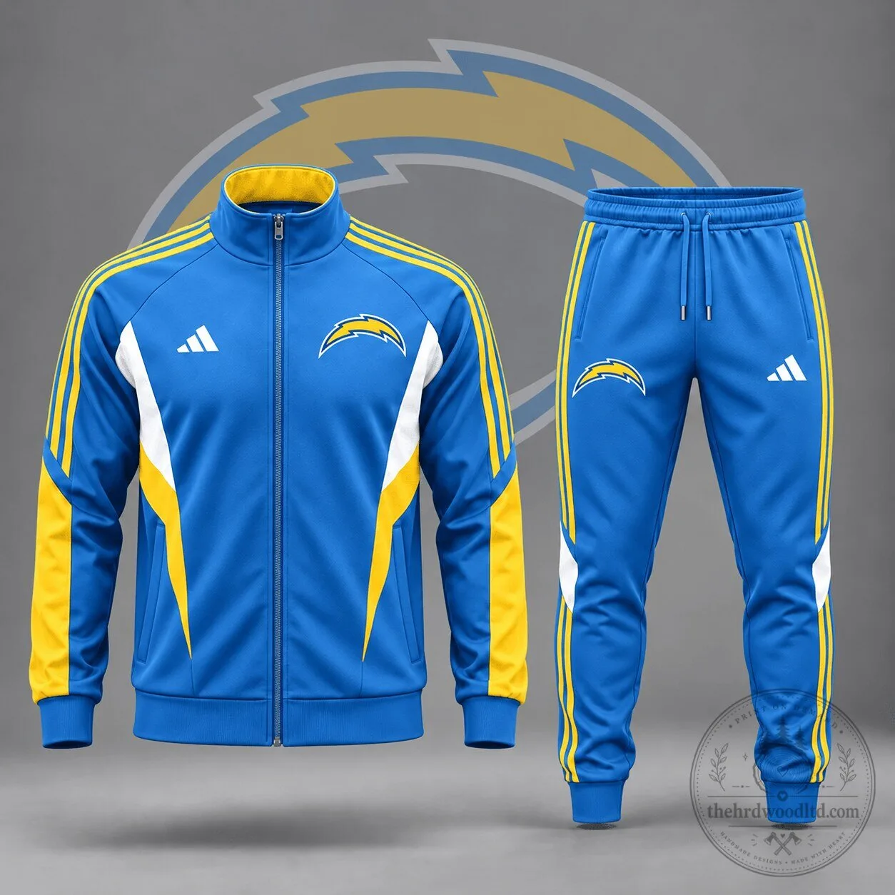 Los Angeles Chargers NFL Sideline Contrast Panel Full Zip Tracksuit Jacket