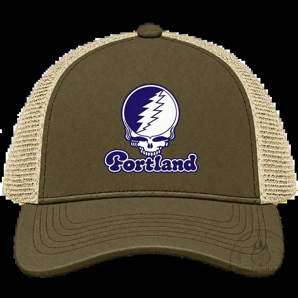 Portland Grateful Dead Steal Your Face Skull Logo Trucker Cap Hat 4 Portland Grateful Dead Steal Your Face Skull Logo Trucker Cap Hat