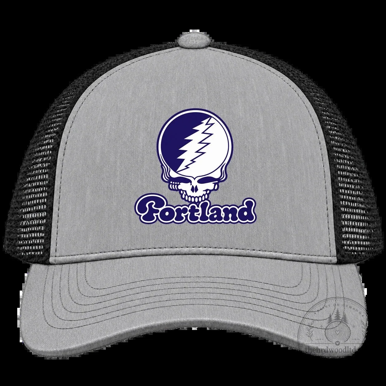Portland Grateful Dead Steal Your Face Skull Logo Trucker Cap Hat 5 Portland Grateful Dead Steal Your Face Skull Logo Trucker Cap Hat