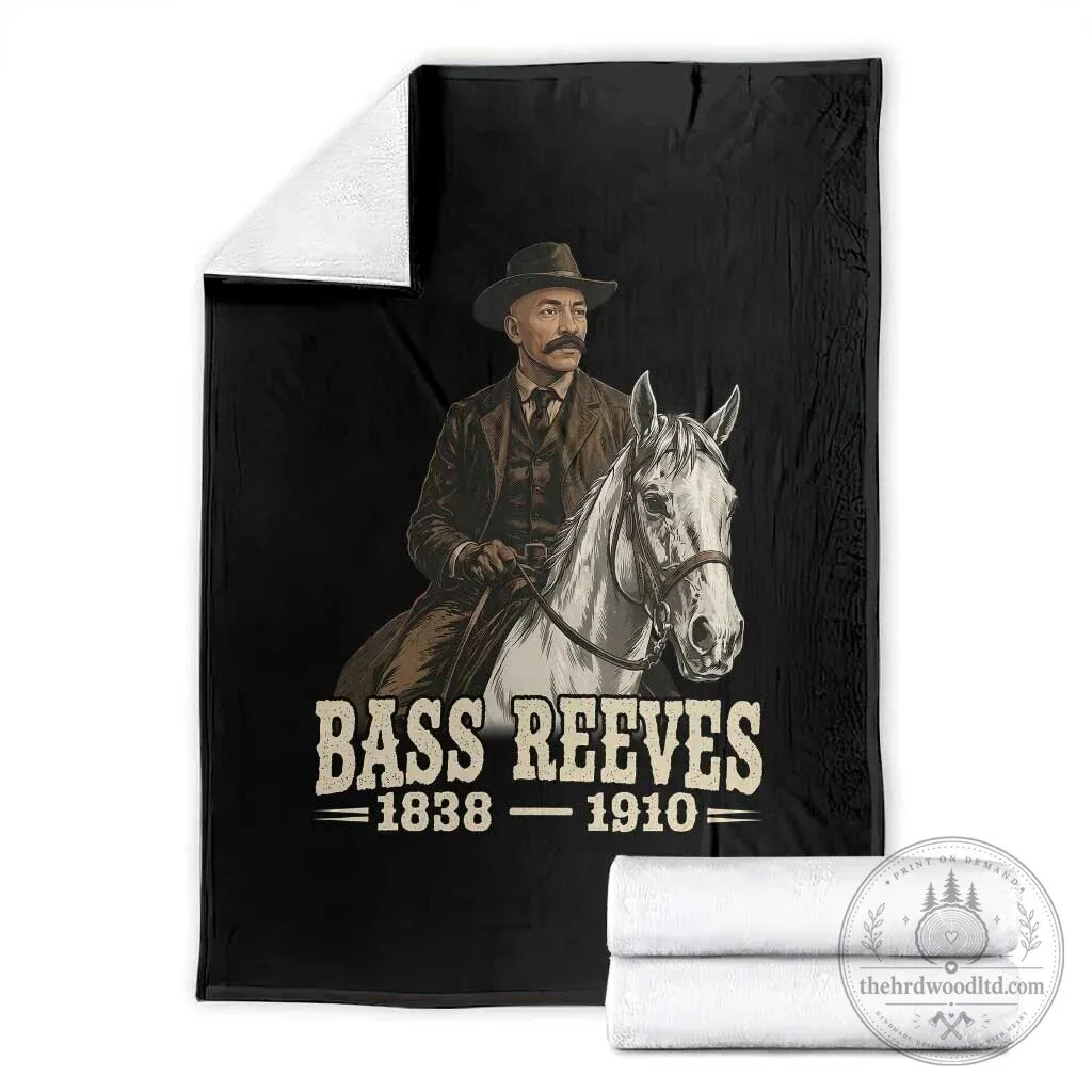 Bass Reeves First Black US Deputy Marshal Legendary Western Lawman Throw Blanket 1 Bass Reeves First Black US Deputy Marshal Legendary Western Lawman Throw Blanket