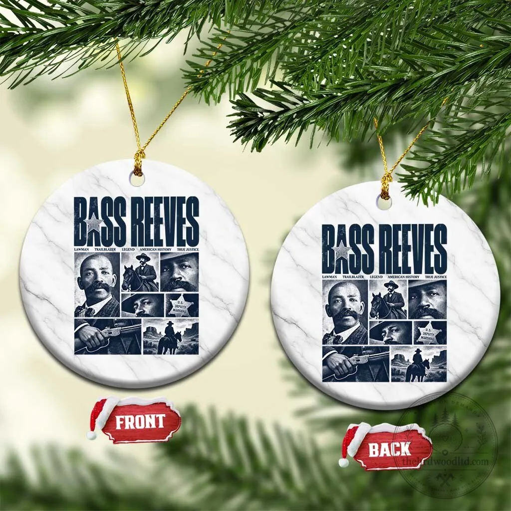 Bass Reeves American History Lawman Trailblazer True Justice Christmas Ornament