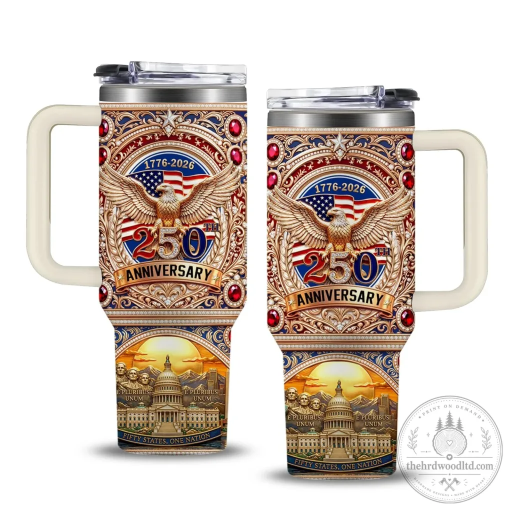 American 250th Anniversary Eagle Flag 1776-2026 Patriotic Insulated Tumbler American 250th Anniversary Eagle Flag 1776-2026 Patriotic Insulated Tumbler