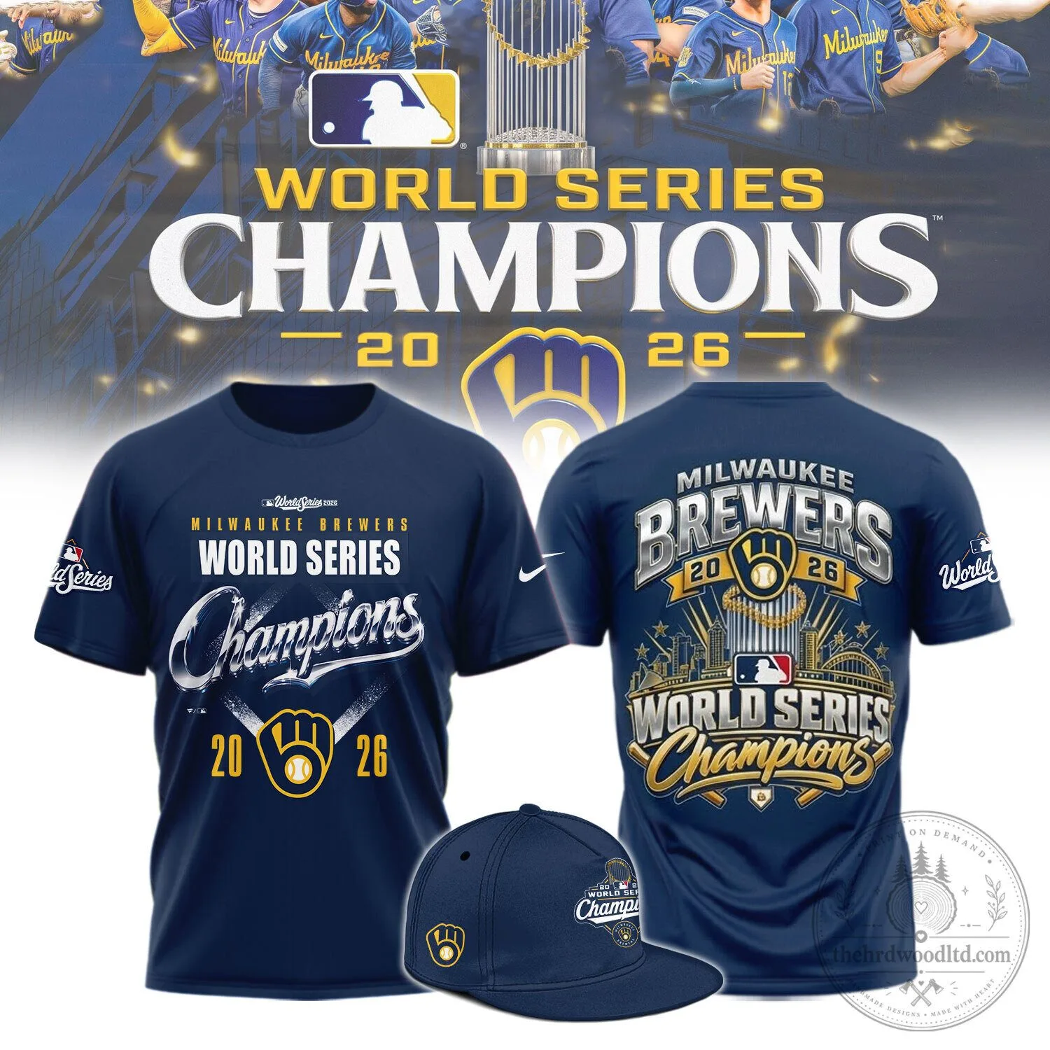 2026 World Series Champions Baseball T-Shirt - Milwaukee Brewers 1 2026 World Series Champions Baseball T-Shirt - Milwaukee Brewers