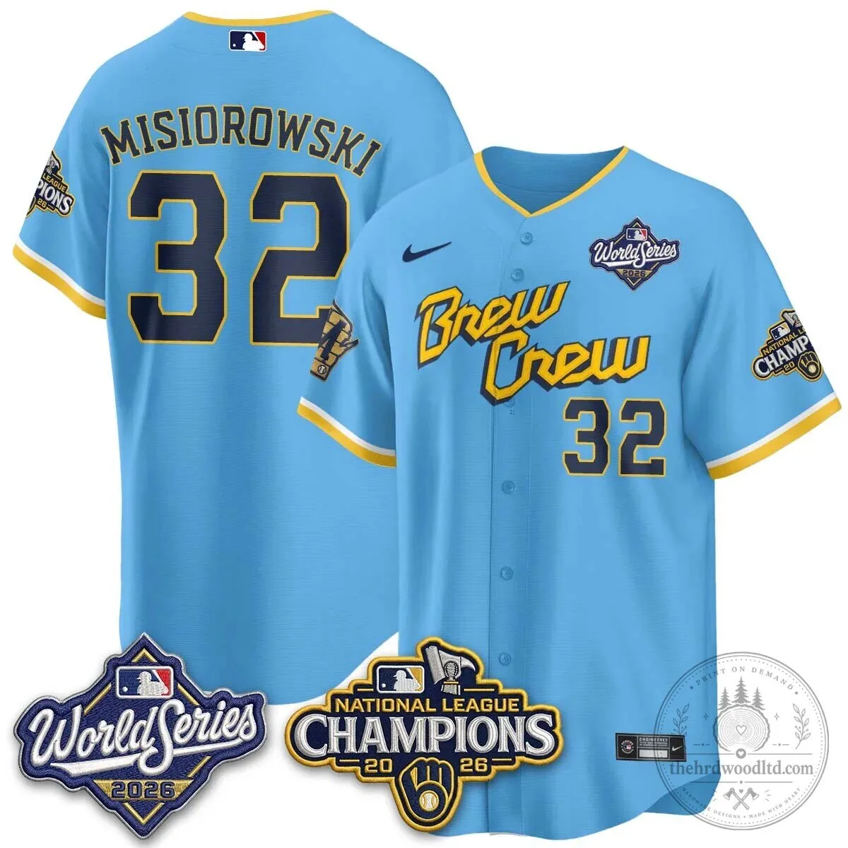 2026 World Series Jersey - Milwaukee Brewers National League Champions Edition 61 2026 World Series Jersey - Milwaukee Brewers National League Champions Edition