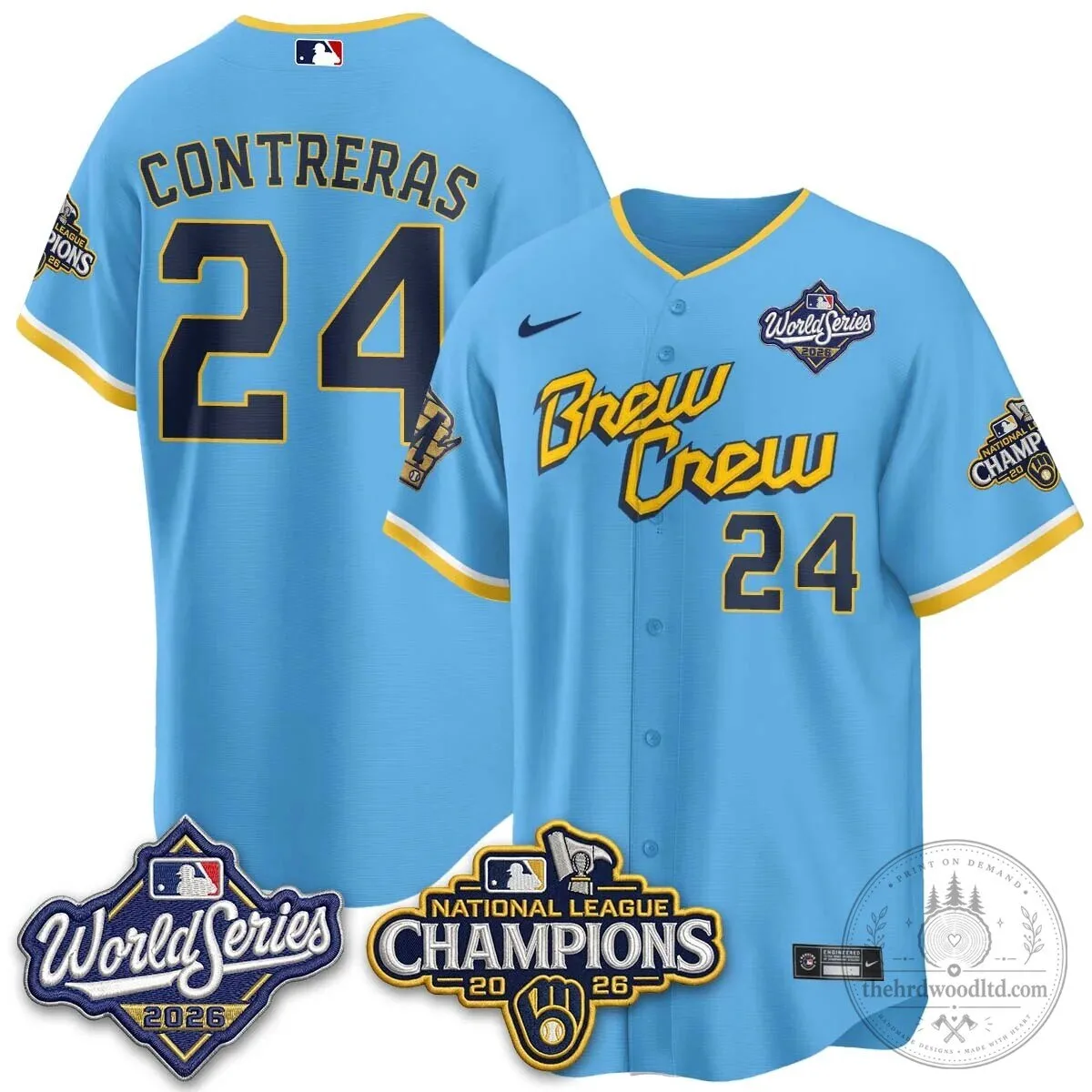 2026 World Series Jersey - Milwaukee Brewers National League Champions Edition 64 2026 World Series Jersey - Milwaukee Brewers National League Champions Edition