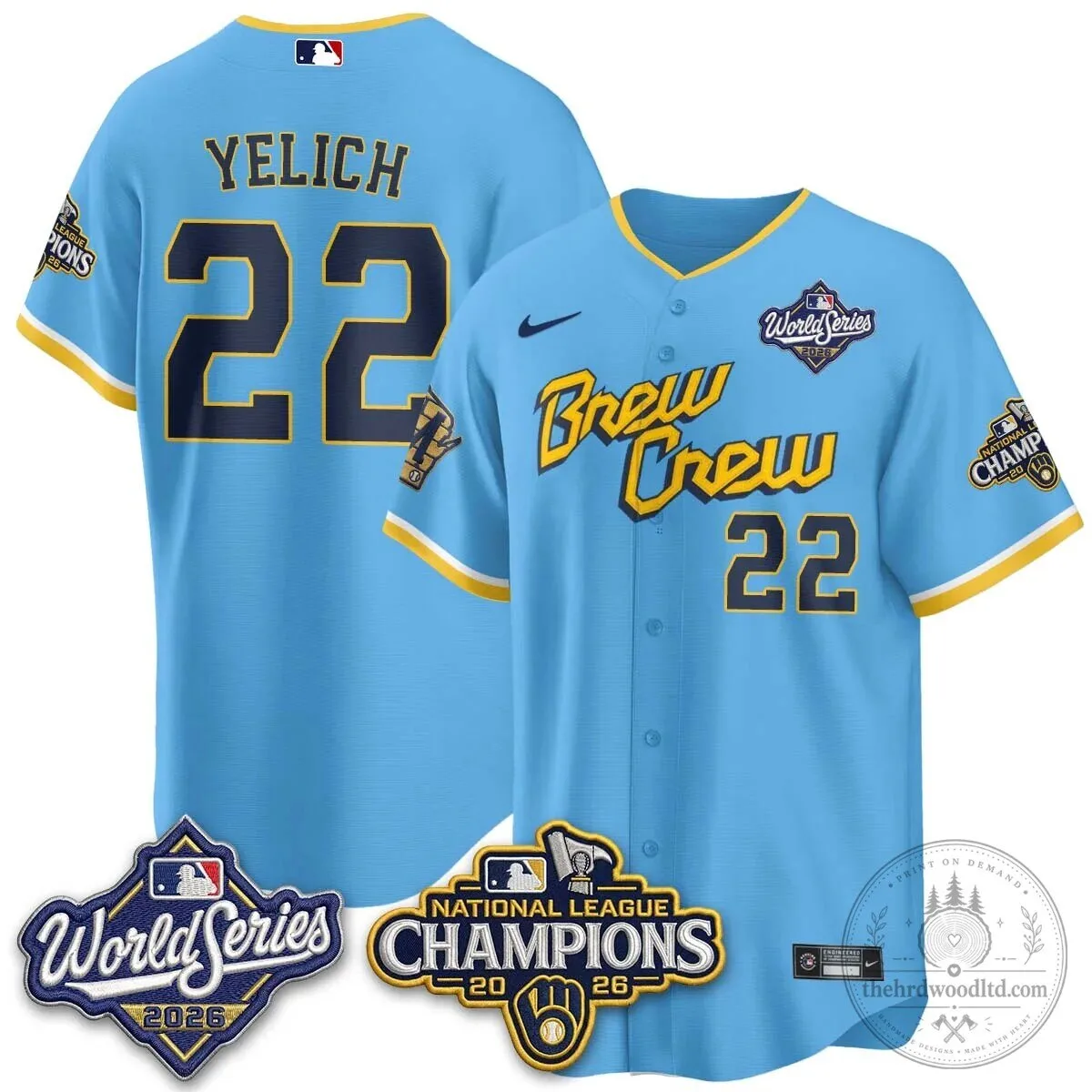 2026 World Series Jersey - Milwaukee Brewers National League Champions Edition 65 2026 World Series Jersey - Milwaukee Brewers National League Champions Edition