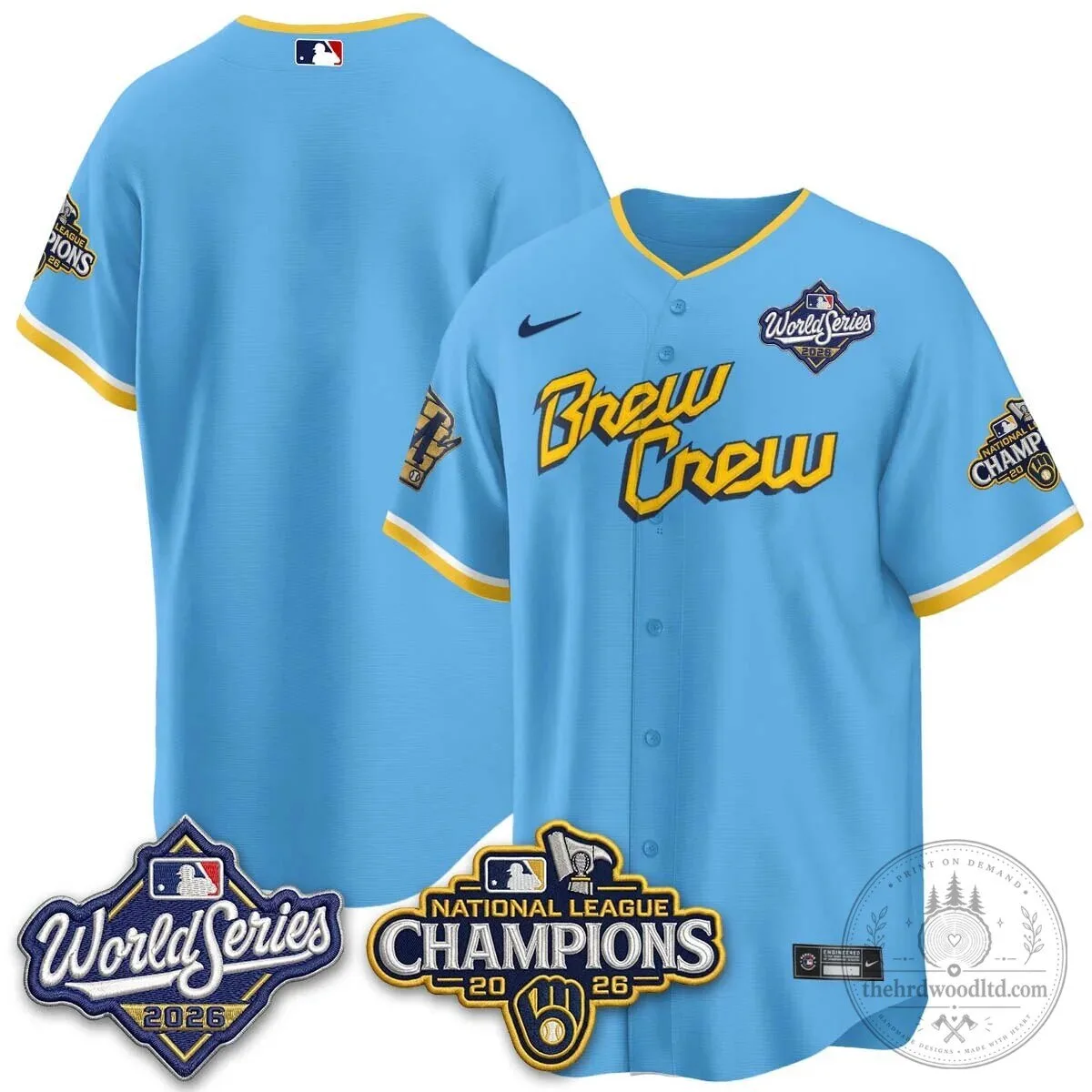 2026 World Series Jersey - Milwaukee Brewers National League Champions Edition 66 2026 World Series Jersey - Milwaukee Brewers National League Champions Edition