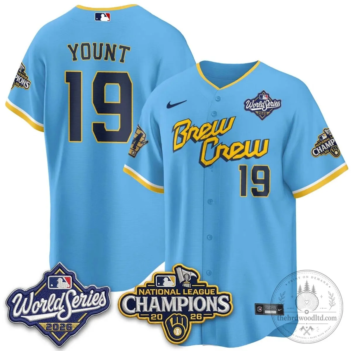 2026 World Series Jersey - Milwaukee Brewers National League Champions Edition 68 2026 World Series Jersey - Milwaukee Brewers National League Champions Edition