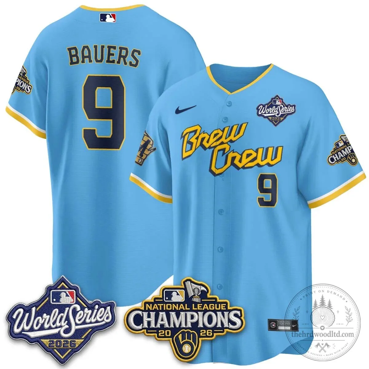2026 World Series Jersey - Milwaukee Brewers National League Champions Edition 69 2026 World Series Jersey - Milwaukee Brewers National League Champions Edition