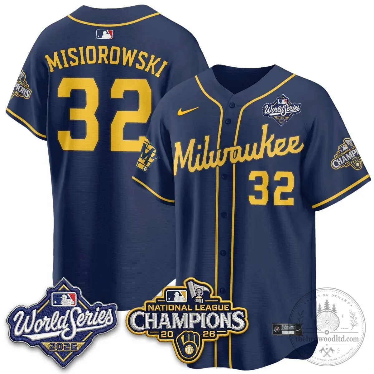 2026 World Series Jersey - Milwaukee Brewers National League Champions Edition 73 2026 World Series Jersey - Milwaukee Brewers National League Champions Edition