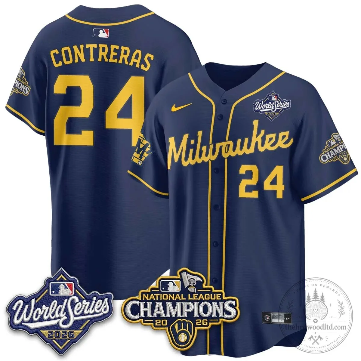 2026 World Series Jersey - Milwaukee Brewers National League Champions Edition 76 2026 World Series Jersey - Milwaukee Brewers National League Champions Edition