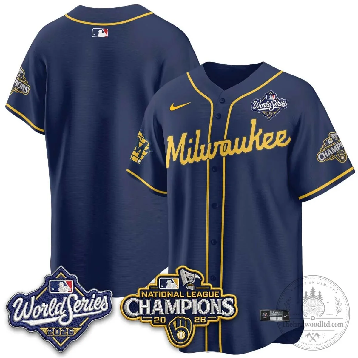 2026 World Series Jersey - Milwaukee Brewers National League Champions Edition 78 2026 World Series Jersey - Milwaukee Brewers National League Champions Edition