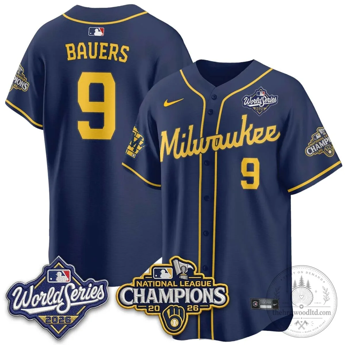 2026 World Series Jersey - Milwaukee Brewers National League Champions Edition 81 2026 World Series Jersey - Milwaukee Brewers National League Champions Edition