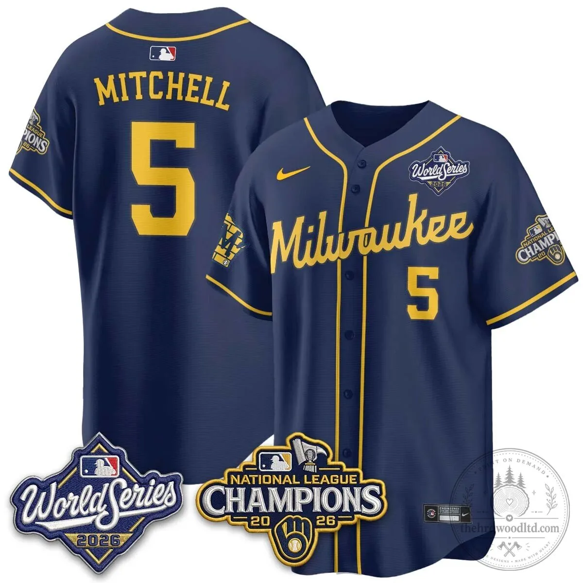 2026 World Series Jersey - Milwaukee Brewers National League Champions Edition 82 2026 World Series Jersey - Milwaukee Brewers National League Champions Edition