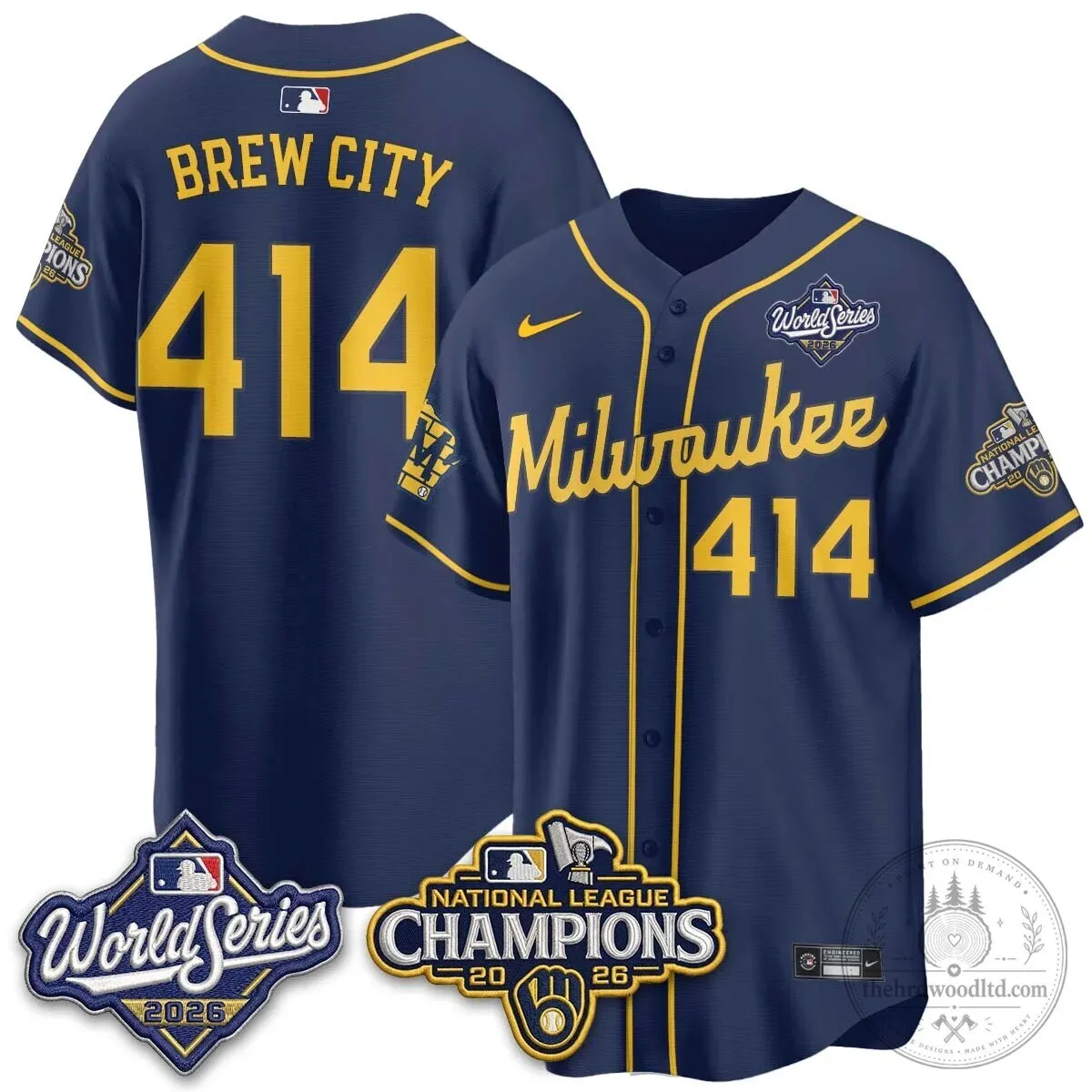 2026 World Series Jersey - Milwaukee Brewers National League Champions Edition 83 2026 World Series Jersey - Milwaukee Brewers National League Champions Edition