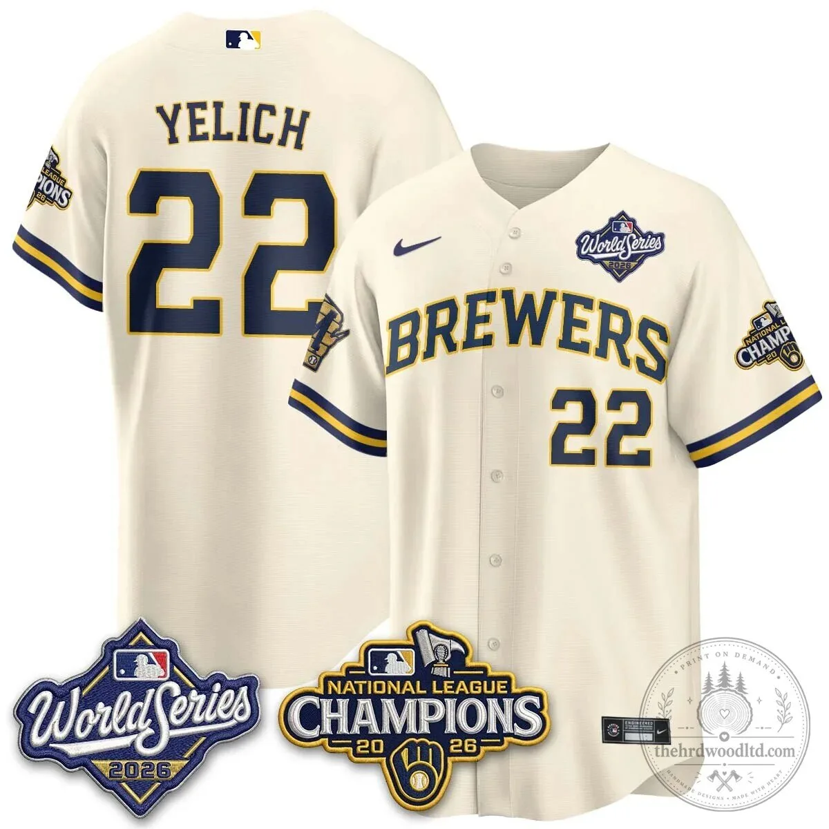 2026 World Series Jersey - Milwaukee Brewers National League Champions Edition 89 2026 World Series Jersey - Milwaukee Brewers National League Champions Edition