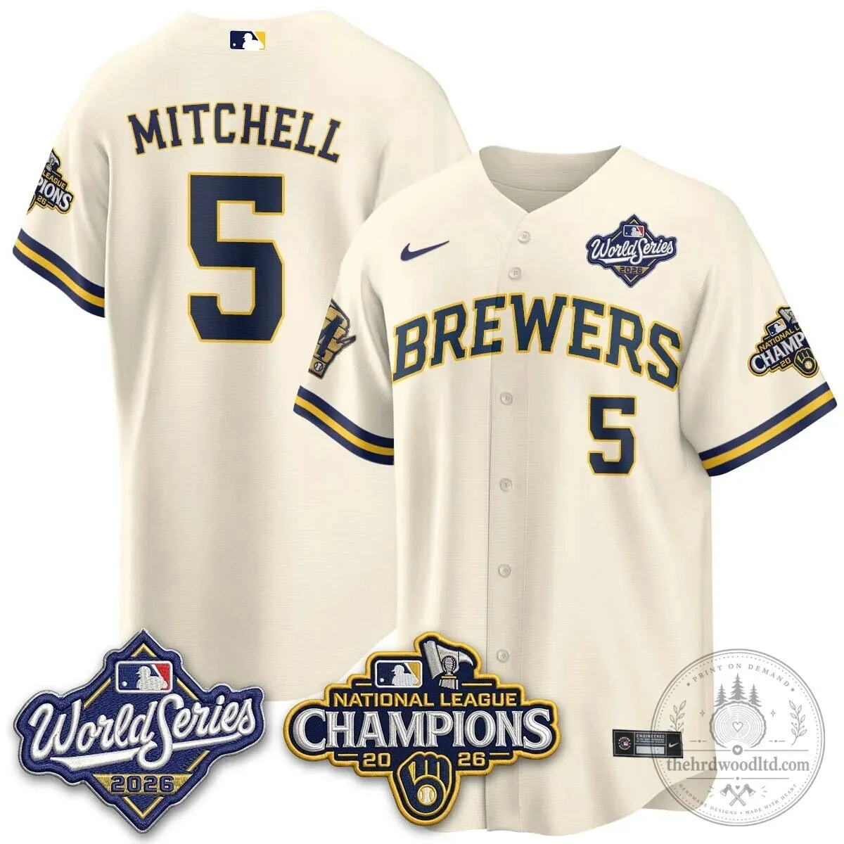 2026 World Series Jersey - Milwaukee Brewers National League Champions Edition 94 2026 World Series Jersey - Milwaukee Brewers National League Champions Edition