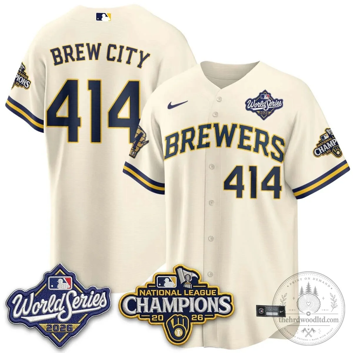 2026 World Series Jersey - Milwaukee Brewers National League Champions Edition 95 2026 World Series Jersey - Milwaukee Brewers National League Champions Edition
