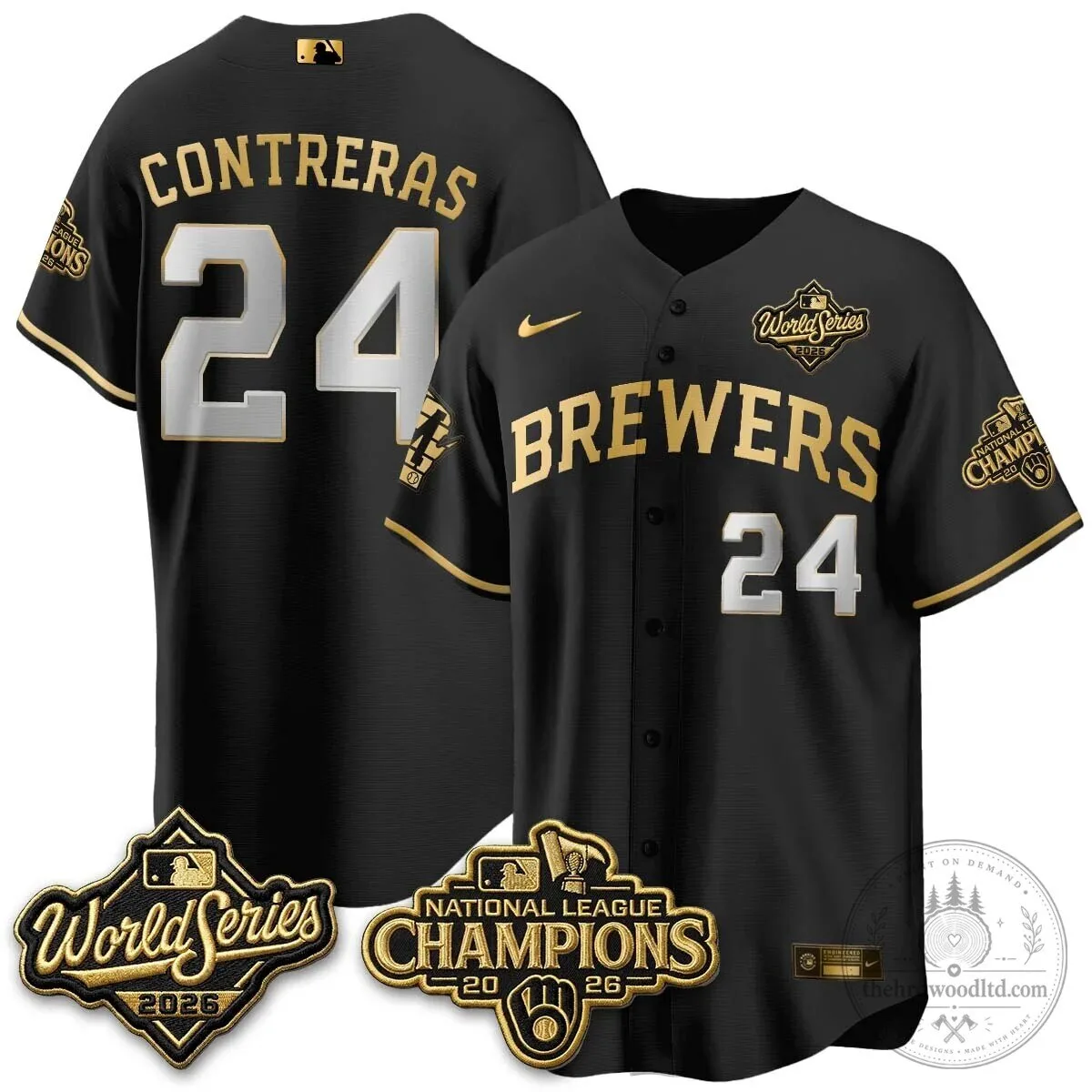 2026 World Series Jersey - Milwaukee Brewers National League Champions Edition 100 2026 World Series Jersey - Milwaukee Brewers National League Champions Edition