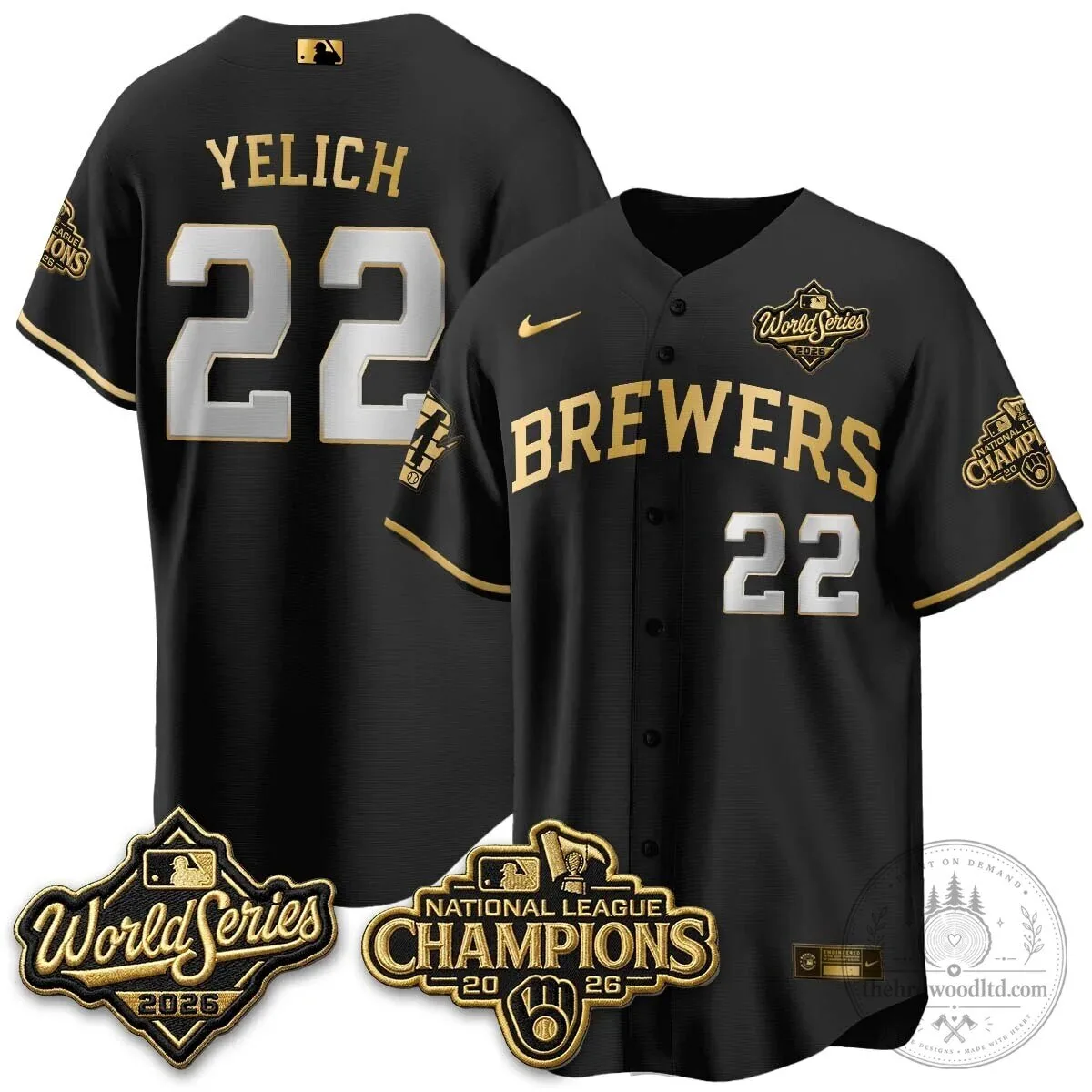 2026 World Series Jersey - Milwaukee Brewers National League Champions Edition 101 2026 World Series Jersey - Milwaukee Brewers National League Champions Edition