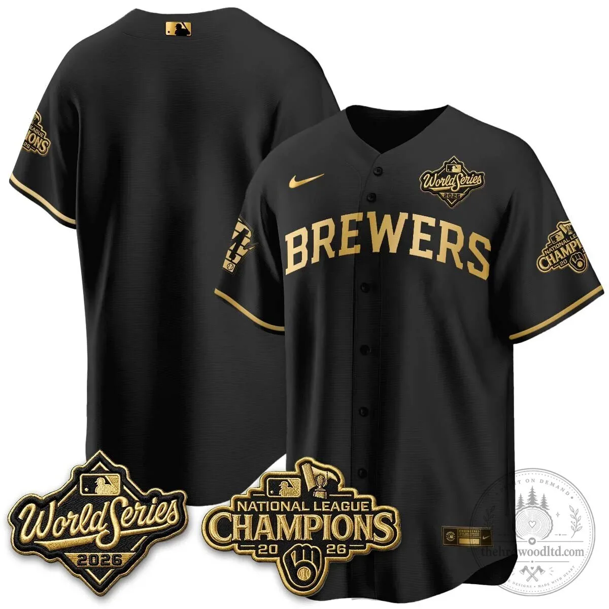 2026 World Series Jersey - Milwaukee Brewers National League Champions Edition 102 2026 World Series Jersey - Milwaukee Brewers National League Champions Edition
