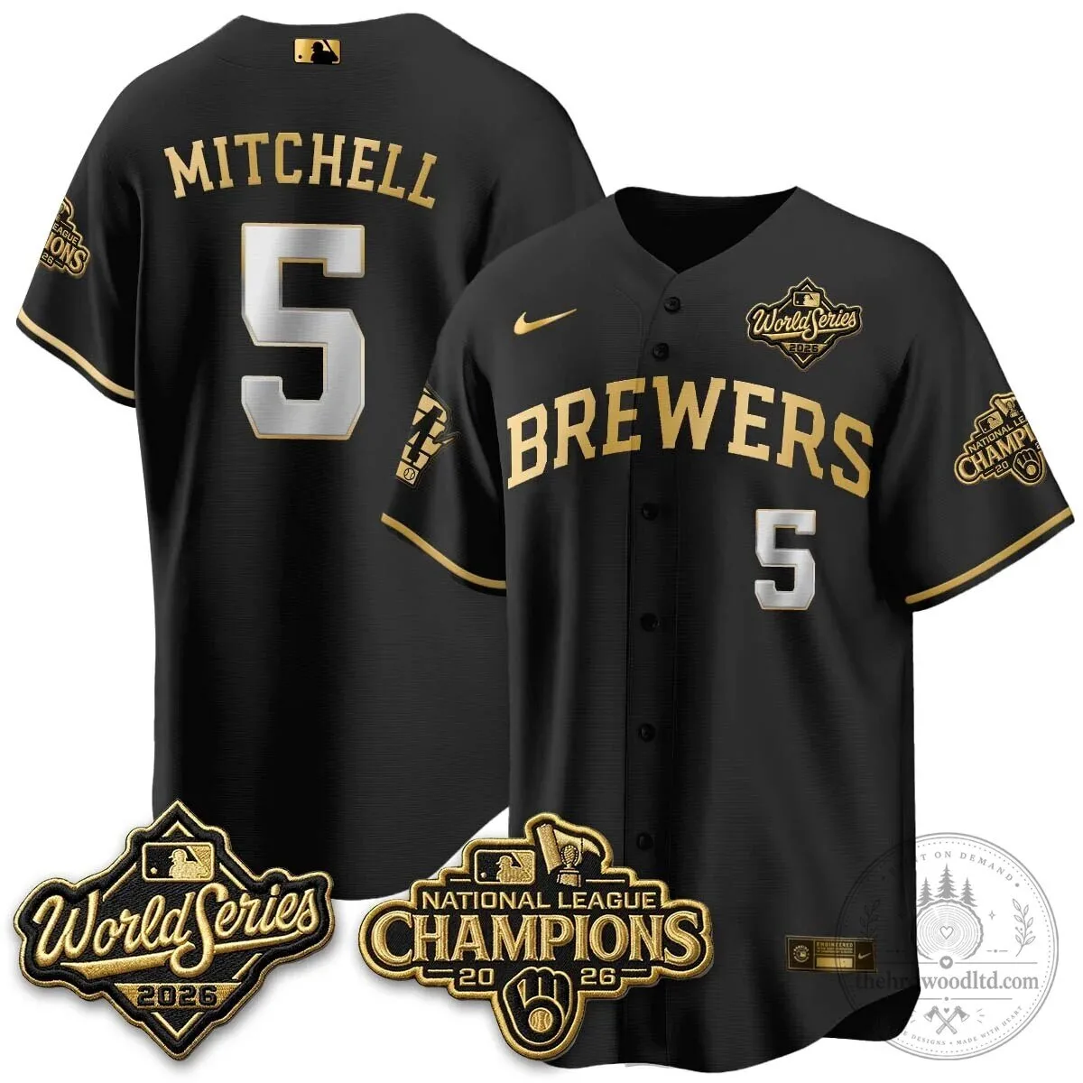 2026 World Series Jersey - Milwaukee Brewers National League Champions Edition 106 2026 World Series Jersey - Milwaukee Brewers National League Champions Edition