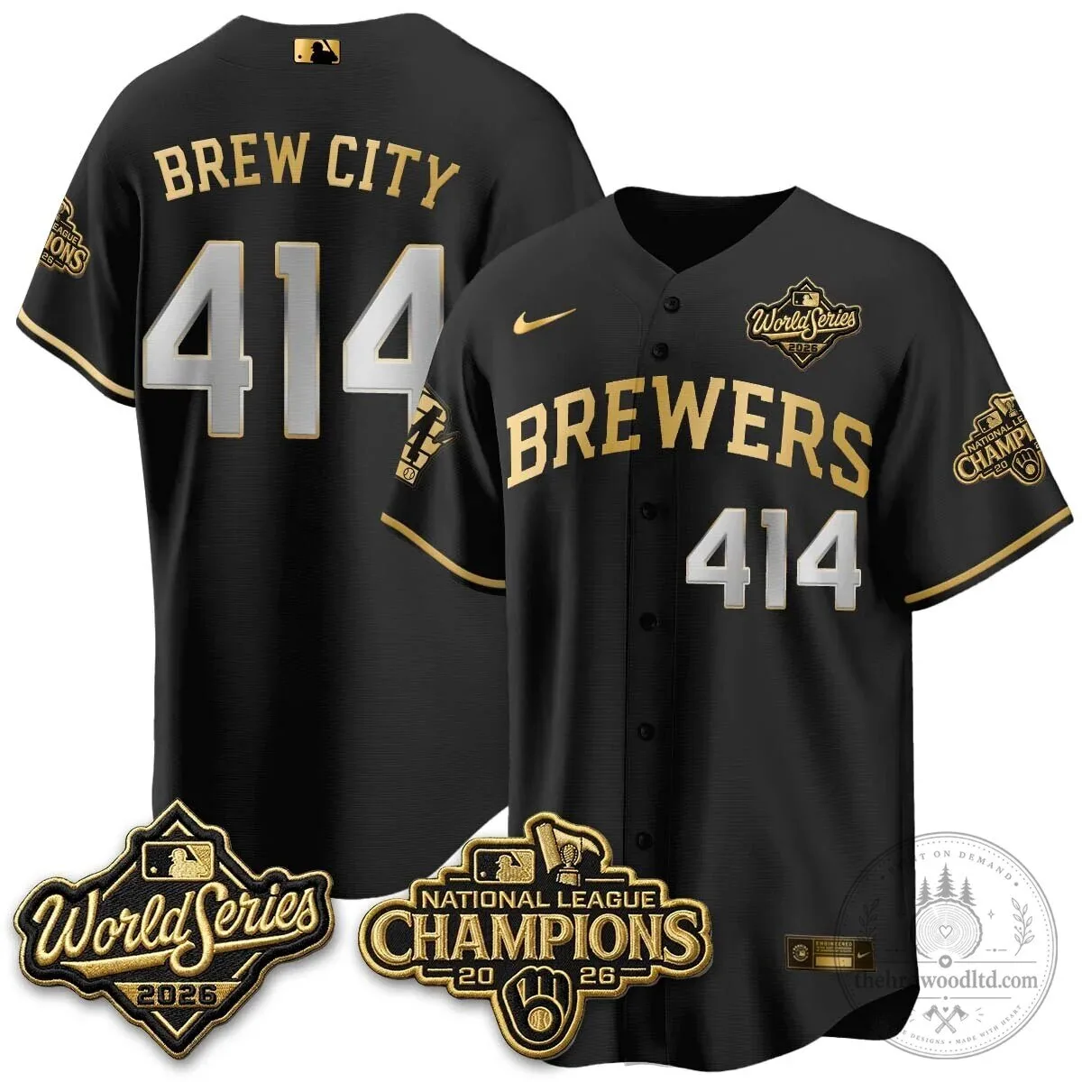 2026 World Series Jersey - Milwaukee Brewers National League Champions Edition 107 2026 World Series Jersey - Milwaukee Brewers National League Champions Edition