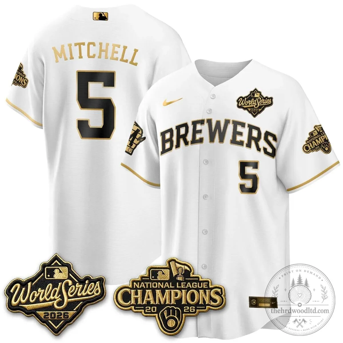 2026 World Series Jersey - Milwaukee Brewers National League Champions Edition 118 2026 World Series Jersey - Milwaukee Brewers National League Champions Edition
