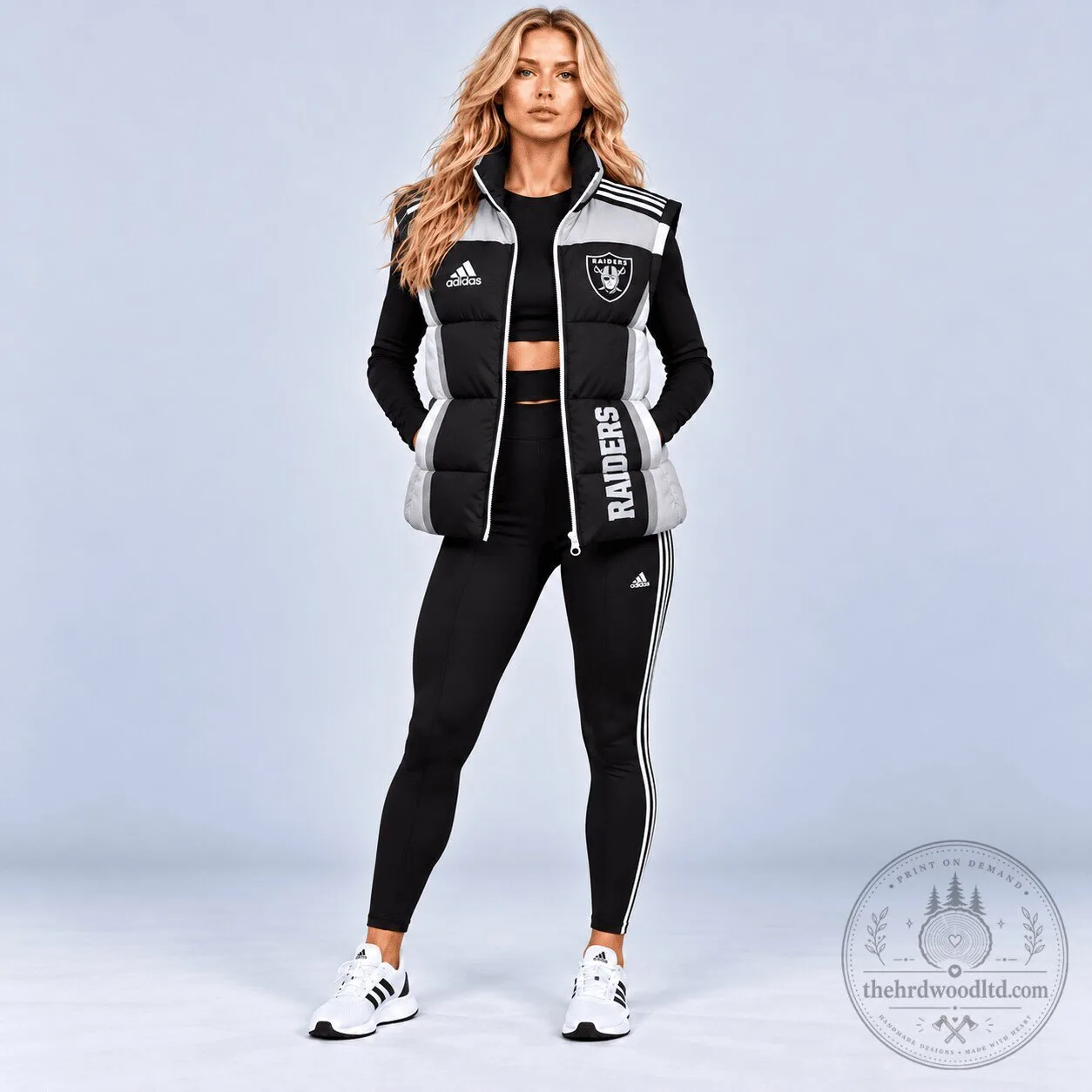Las Vegas Raiders NFL Football Team Sleeveless Puffer Vest Jacket 1 Las Vegas Raiders NFL Football Team Sleeveless Puffer Vest Jacket