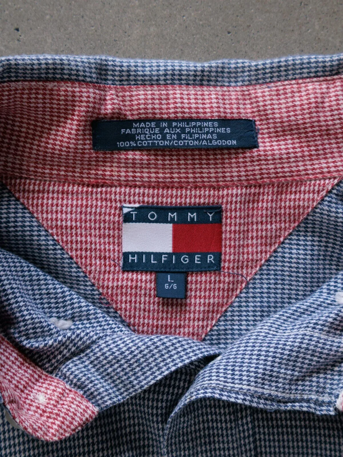 Tommy Hilfiger Blue Gingham Long Sleeve Button Down Shirt 5 Tommy Hilfiger Blue Gingham Long Sleeve Button Down Shirt