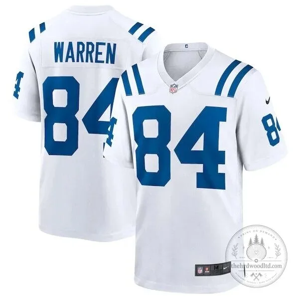 Indianapolis Colts Tyler Warren White Game Football Jersey 4 Indianapolis Colts Tyler Warren White Game Football Jersey