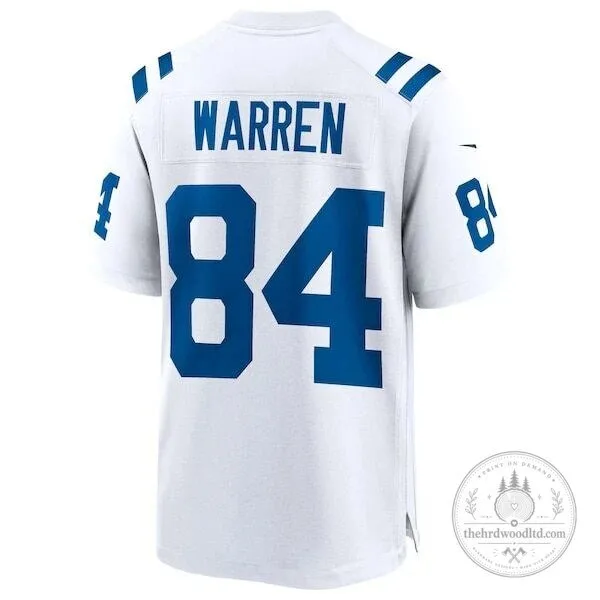 Indianapolis Colts Tyler Warren White Game Football Jersey 7 Indianapolis Colts Tyler Warren White Game Football Jersey